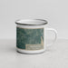 Right View Custom Bridgeton New Jersey Map Enamel Mug in Afternoon