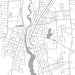Bridgeton New Jersey Map Print in Classic Style Zoomed In Close Up Showing Details