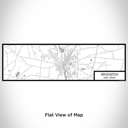 Flat View of Map Custom Bridgeton New Jersey Map Enamel Mug in Classic