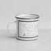 Left View Custom Bridgeton New Jersey Map Enamel Mug in Classic