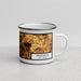 Right View Custom Bridgeton New Jersey Map Enamel Mug in Ember