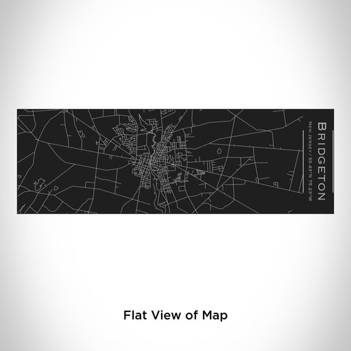 Rendered View of Bridgeton New Jersey Map Engraving on 10oz Stainless Steel Insulated Cup with Sliding Lid in Black