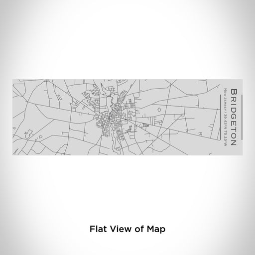 Rendered View of Bridgeton New Jersey Map Engraving on 10oz Stainless Steel Insulated Cup with Sipping Lid