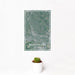 12x18 Bridgewater New Jersey Map Print Portrait Orientation in Afternoon Style With Small Cactus Plant in White Planter