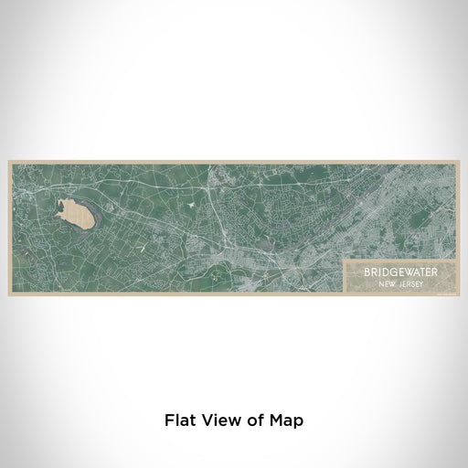 Flat View of Map Custom Bridgewater New Jersey Map Enamel Mug in Afternoon