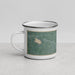 Left View Custom Bridgewater New Jersey Map Enamel Mug in Afternoon