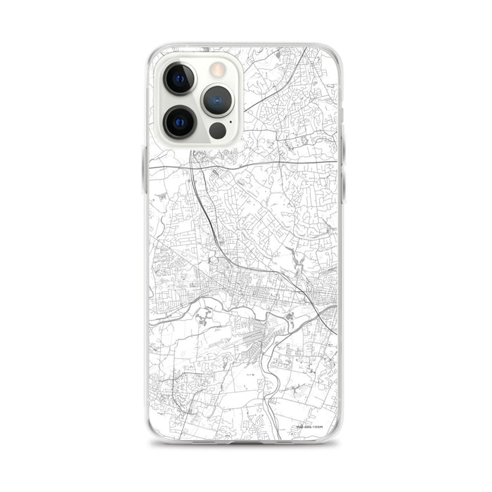 Custom Bridgewater Township New Jersey Map iPhone 12 Pro Max Phone Case in Classic