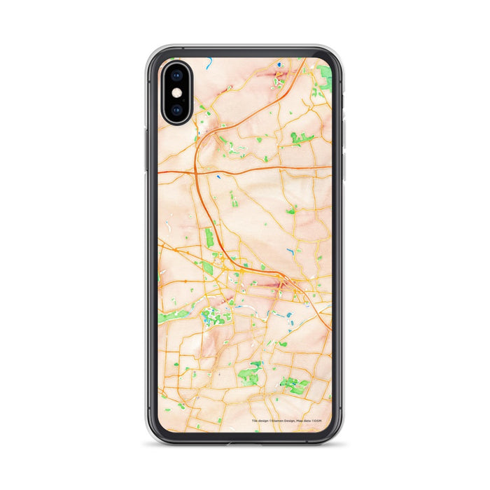 Custom Bridgewater Township New Jersey Map Phone Case in Watercolor