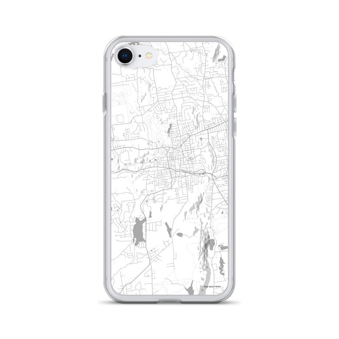Custom Bristol Connecticut Map iPhone SE Phone Case in Classic