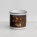 Front View Custom Bristol Connecticut Map Enamel Mug in Ember