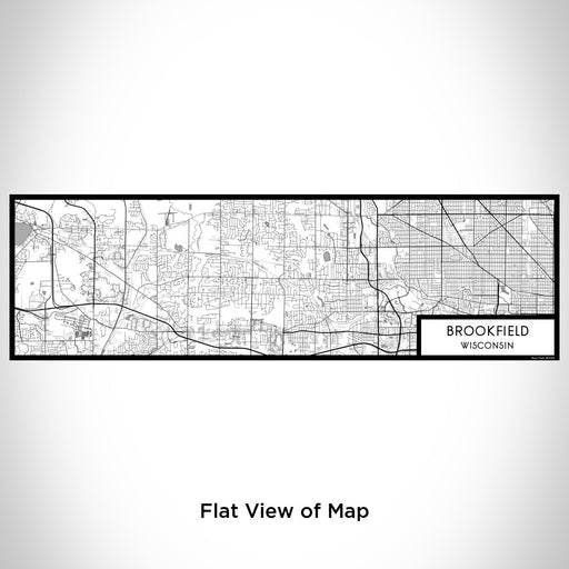 Flat View of Map Custom Brookfield Wisconsin Map Enamel Mug in Classic