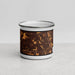 Front View Custom Brookfield Wisconsin Map Enamel Mug in Ember