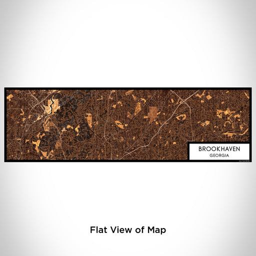 Flat View of Map Custom Brookhaven Georgia Map Enamel Mug in Ember