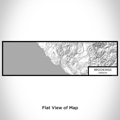 Flat View of Map Custom Brookings Oregon Map Enamel Mug in Classic