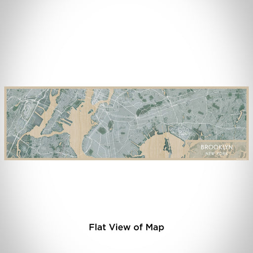 Flat View of Map Custom Brooklyn New York Map Enamel Mug in Afternoon