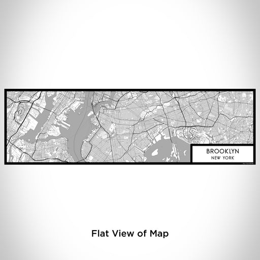 Flat View of Map Custom Brooklyn New York Map Enamel Mug in Classic