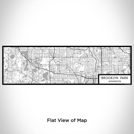 Flat View of Map Custom Brooklyn Park Minnesota Map Enamel Mug in Classic