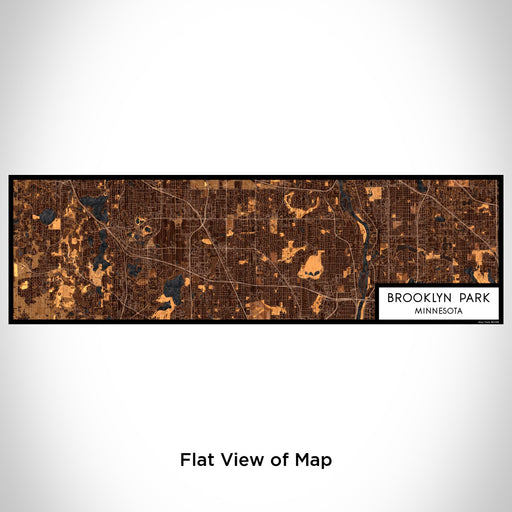 Flat View of Map Custom Brooklyn Park Minnesota Map Enamel Mug in Ember