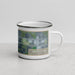 Right View Custom Brookshire Texas Map Enamel Mug in Afternoon