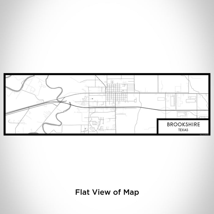 Flat View of Map Custom Brookshire Texas Map Enamel Mug in Classic