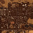 Brookshire Texas Map Print in Ember Style Zoomed In Close Up Showing Details
