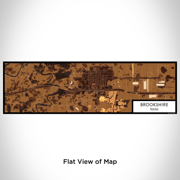 Flat View of Map Custom Brookshire Texas Map Enamel Mug in Ember