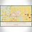 Brookshire Texas Map Print Landscape Orientation in Woodblock Style With Shaded Background