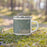Right View Custom Broomfield Colorado Map Enamel Mug in Afternoon on Grass With Trees in Background