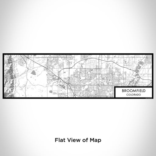 Flat View of Map Custom Broomfield Colorado Map Enamel Mug in Classic