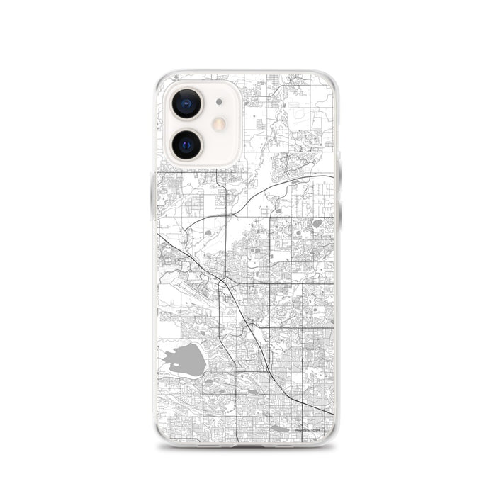 Custom Broomfield Colorado Map iPhone 12 Phone Case in Classic