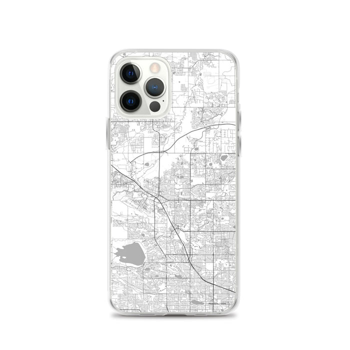 Custom Broomfield Colorado Map iPhone 12 Pro Phone Case in Classic