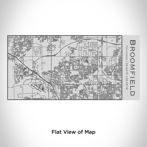 Rendered View of Broomfield Colorado Map Engraving on 17oz Stainless Steel Insulated Cola Bottle