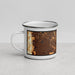 Left View Custom Broomfield Colorado Map Enamel Mug in Ember