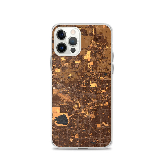 Custom Broomfield Colorado Map iPhone 12 Pro Phone Case in Ember