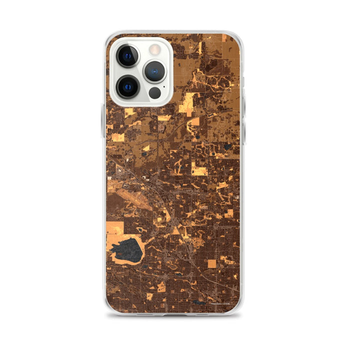 Custom Broomfield Colorado Map iPhone 12 Pro Max Phone Case in Ember