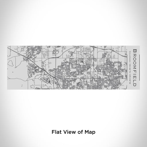 Rendered View of Broomfield Colorado Map Engraving on 10oz Stainless Steel Insulated Cup with Sipping Lid
