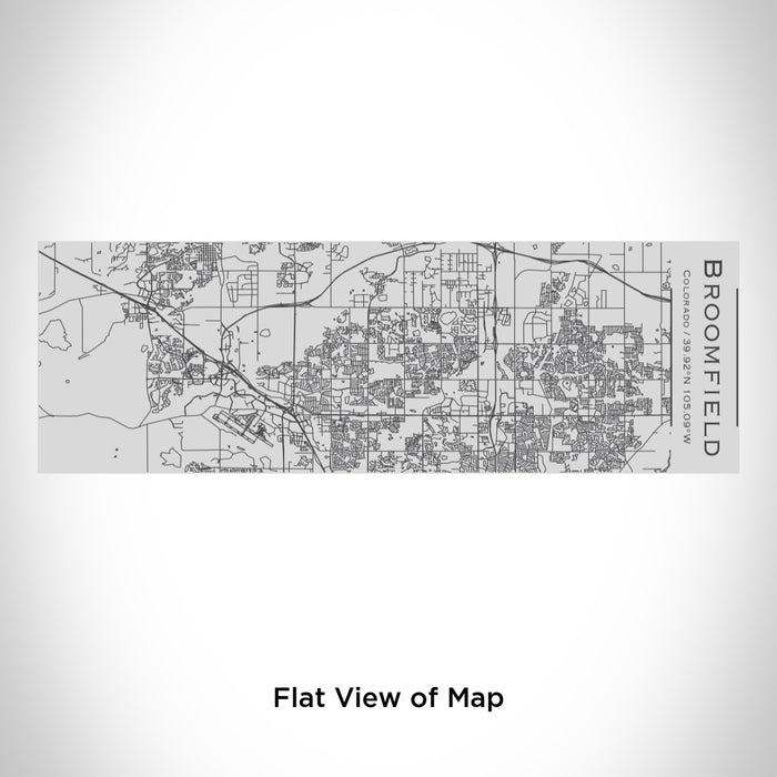 Rendered View of Broomfield Colorado Map Engraving on 10oz Stainless Steel Insulated Cup with Sipping Lid