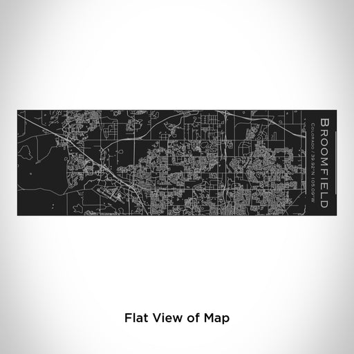 Rendered View of Broomfield Colorado Map Engraving on 10oz Stainless Steel Insulated Cup with Sliding Lid in Black