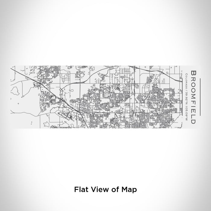 Rendered View of Broomfield Colorado Map Engraving on 10oz Stainless Steel Insulated Cup with Sliding Lid in White