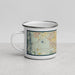 Left View Custom Broomfield Colorado Map Enamel Mug in Woodblock
