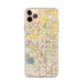 Custom Broomfield Colorado Map Phone Case in Woodblock