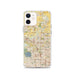 Custom Broomfield Colorado Map iPhone 12 Phone Case in Woodblock