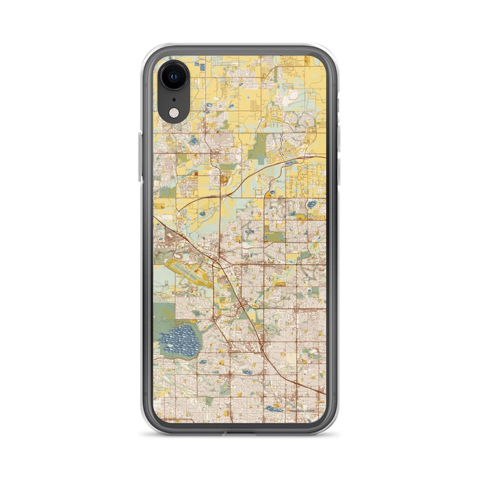 Custom Broomfield Colorado Map Phone Case in Woodblock