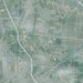 Brownsville Texas Map Print in Afternoon Style Zoomed In Close Up Showing Details