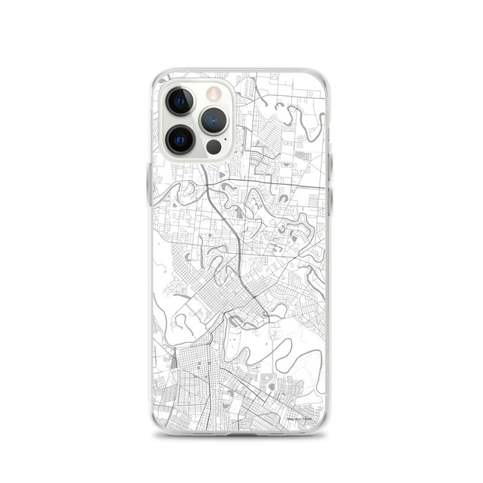 Custom Brownsville Texas Map iPhone 12 Pro Phone Case in Classic