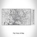 Rendered View of Brownsville Texas Map Engraving on 17oz Stainless Steel Insulated Cola Bottle