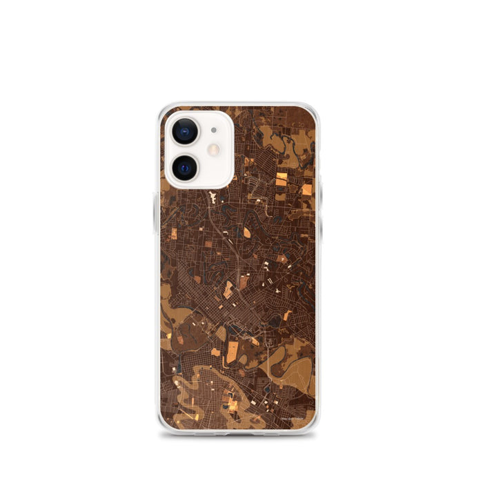 Custom Brownsville Texas Map iPhone 12 mini Phone Case in Ember