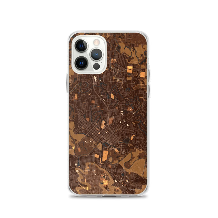Custom Brownsville Texas Map iPhone 12 Pro Phone Case in Ember