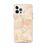 Custom Brownsville Texas Map iPhone 12 Pro Max Phone Case in Watercolor