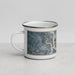 Left View Custom Brunswick Georgia Map Enamel Mug in Afternoon